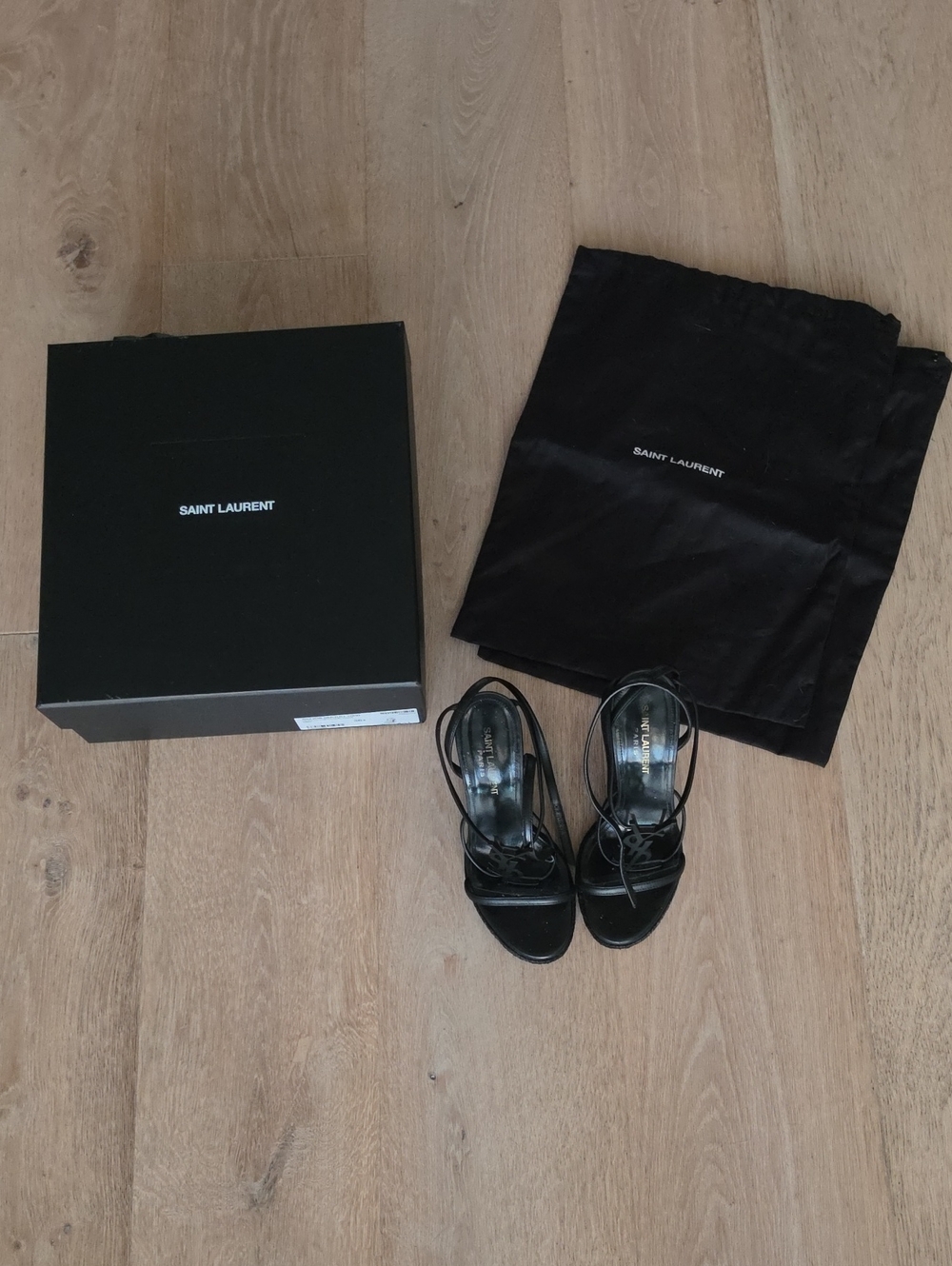 Saint Laurent Cassandra 105 Nero Wedges